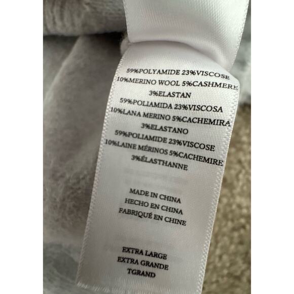 Rails Perci Cashmere Cotton Blend Baby Blue White Star Crewneck Sweater X-Large - Picture 5 of 10